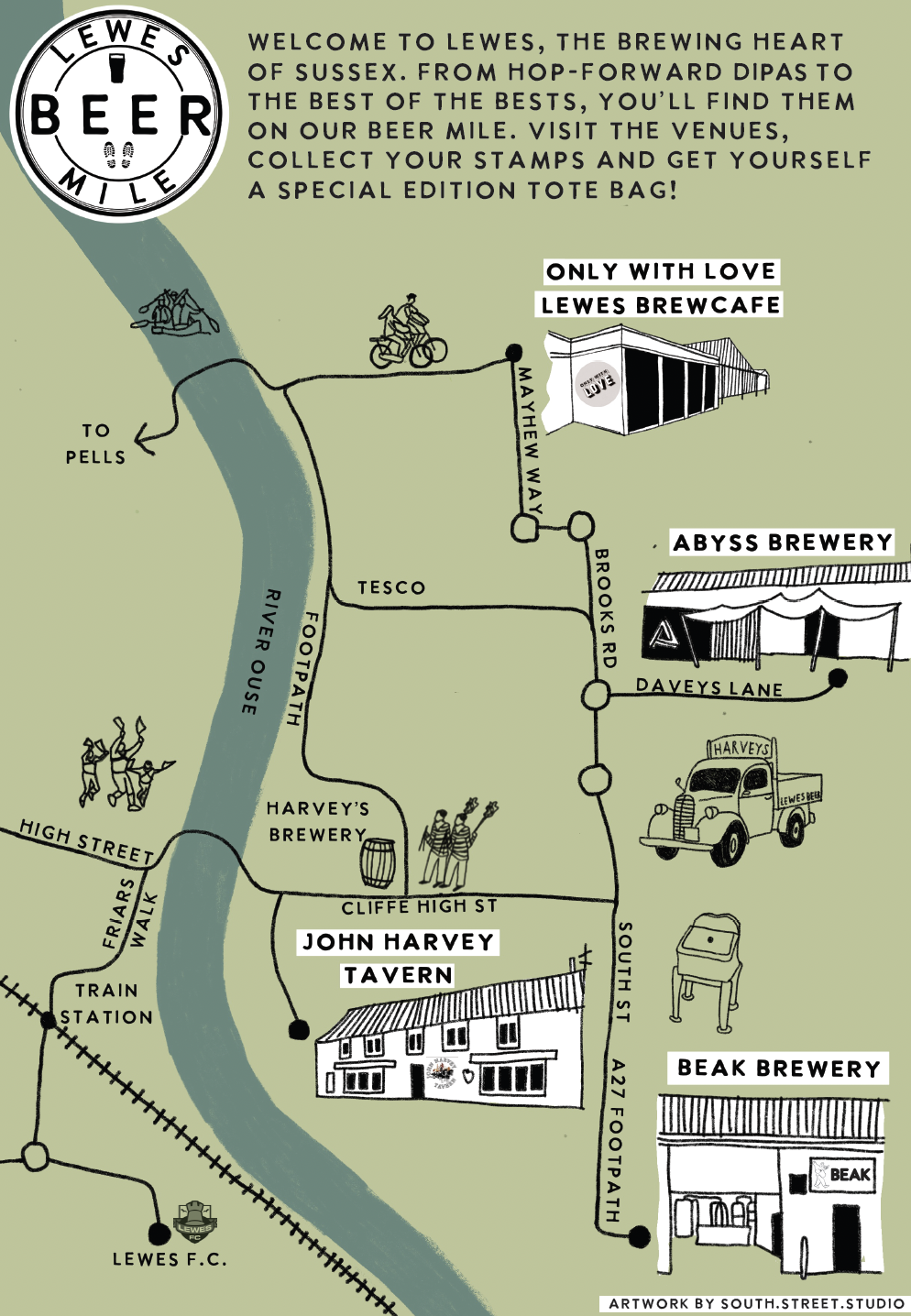 Lewes Beer Mile Launches Harvey's Brewery